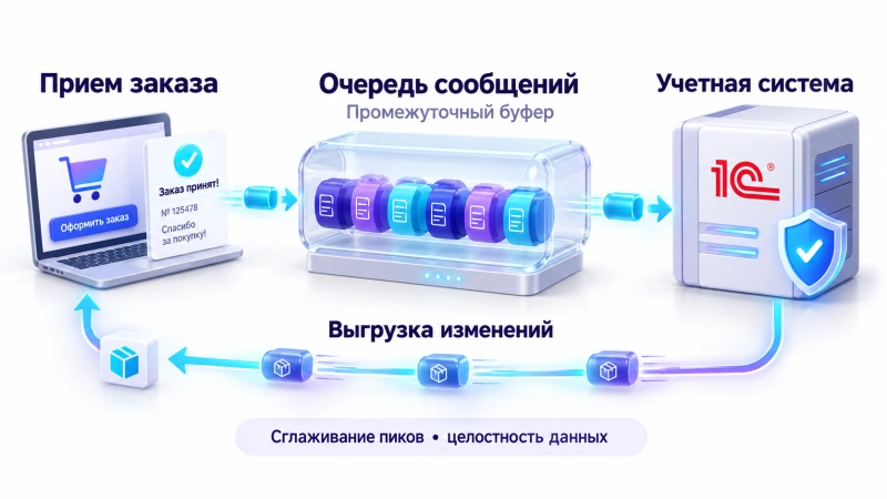 Промежуточный буфер и асинхронный обмен