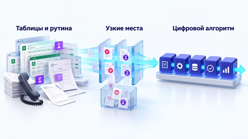 Оцифровка процесса: от рутины в таблицах к алгоритму