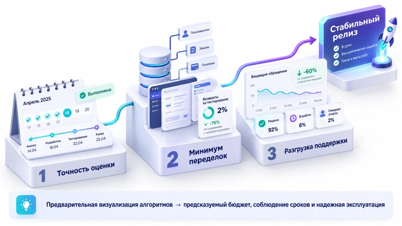 Как оценить эффект от визуализации на этапе запуска
