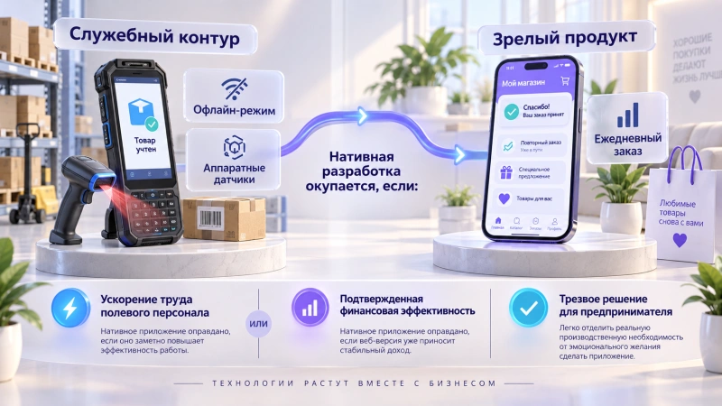 Когда нативная разработка становится оправданной