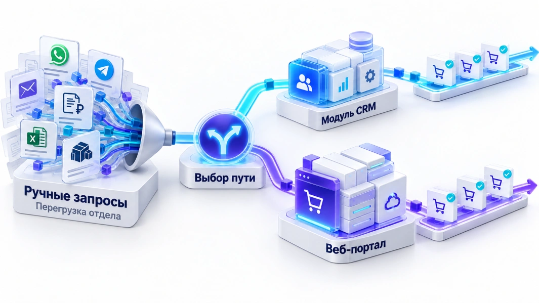 B2B-портал для оптовых клиентов: отдельный веб-сервис или доработка стандартной CRM
