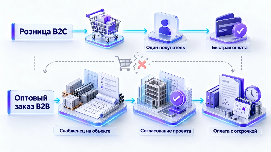 Готовый модуль для интернет-магазина или заказной B2B-портал: где граница возможностей коробочных платформ