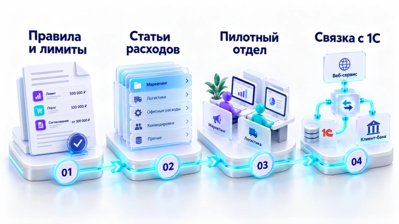 План постепенного внедрения без остановки текущей работы